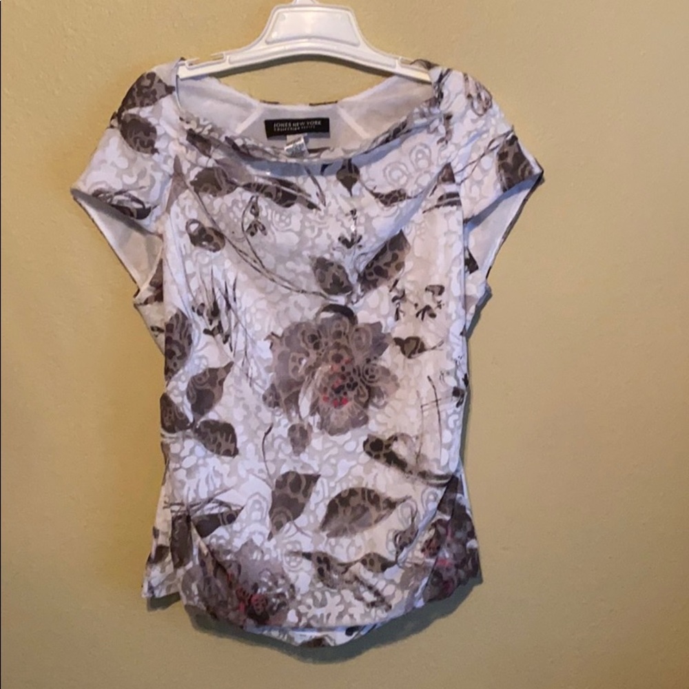 Jones New York Collection Petite floral Blouse